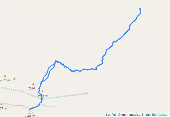 ترک جی پی اس قله نایبند (نای بند) بام خراسان جنوبی