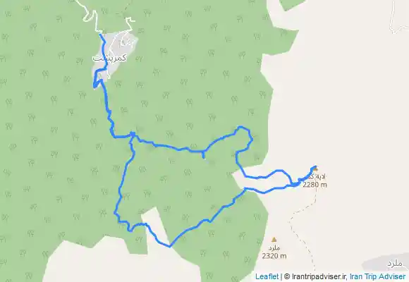 ترک جی پی اس صعود به قله جنگلی عباسعلی