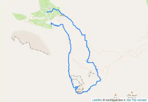 ترک جی پی اس قله گل اندام