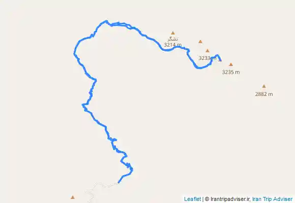 ترک جی پی اس قله تشگر بام استان هرمزگان از سد سیمانی بالای روستای زاکین