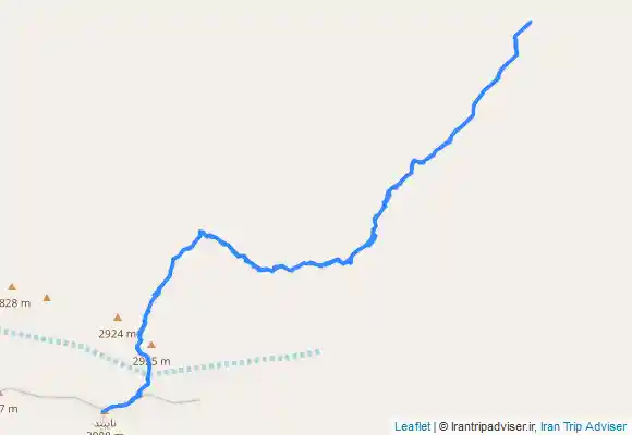 ترک جی پی اس مسیر کوهنوردی نایبند