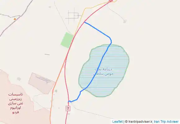 ترک جی پی اس Huz Soltan Lake - دریاچه حوض سلطان قم