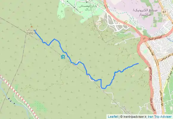 ترک جی پی اس قله دراک از مسیرپناهگاه غدیریه- برگشت
