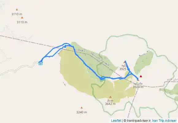 ترک جی پی اس قله تفتان