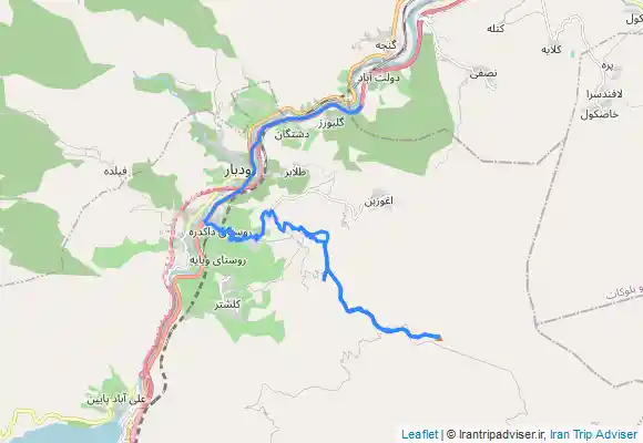 ترک جی پی اس Zargāh - Asemansara peak - Galeh Varzگلدیان آسمانسرا رودبار