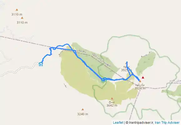 ترک جی پی اس قله تفتان