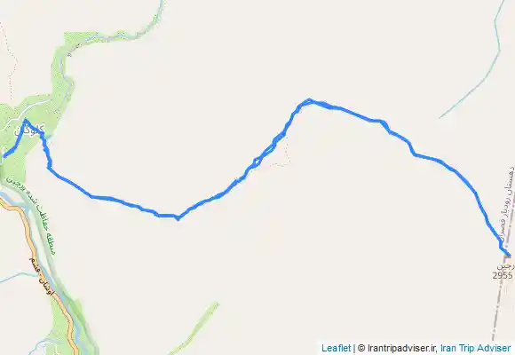 ترک جی پی اس پیمایش از روستای کلوگان تا قله ورجین