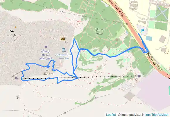 ترک جی پی اس قله صفه from Kūy-e Emām Ja‘far Şādeq