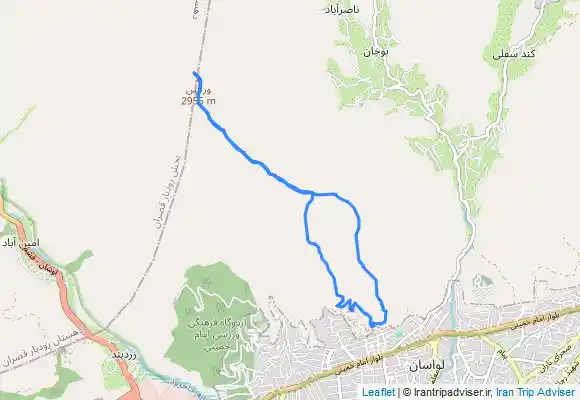 ترک جی پی اس قله ورجین از لواسان