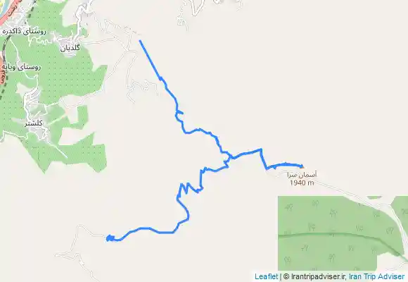 ترک جی پی اس گلدیان به آسمانسرا به هرزویل ۳۱ فروردین ۱۴۰۳