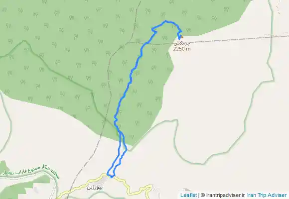 ترک جی پی اس قله چرمکش