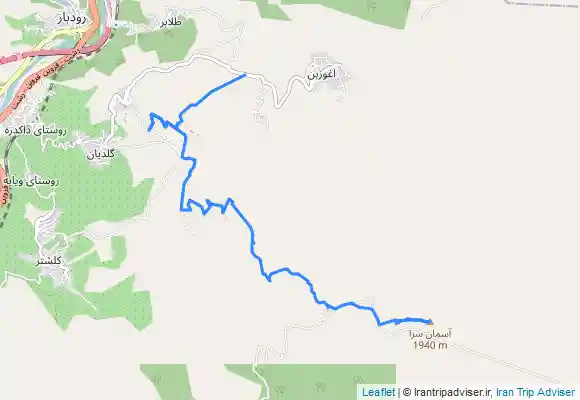 ترک جی پی اس قله آسمانسرا