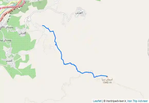 ترک جی پی اس قله آسمان سرا رودبار - گلدیان ۱۴ اردیبهشت ۴۰۳