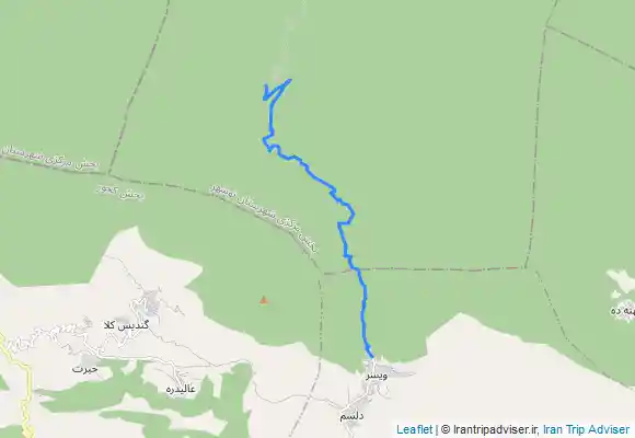 ترک جی پی اس دریاچه فراخین تا روستای ویسر