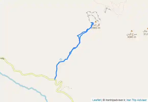 ترک جی پی اس قله گل اندام