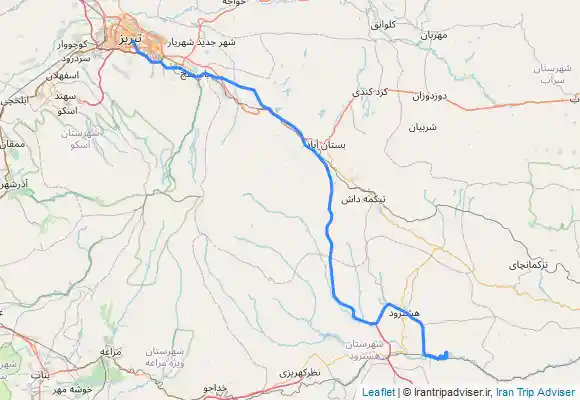 ترک جی پی اس قلعه ضحاک هشترود