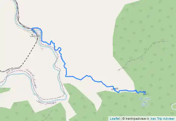 ترک جی پی اس shevi waterfall آبشار شوي