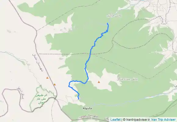 ترک جی پی اس ماسوله به ماسال(پیمایش جنگلی)