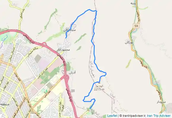 ترک جی پی اس قله بیجی - پناهگاه سهرابی