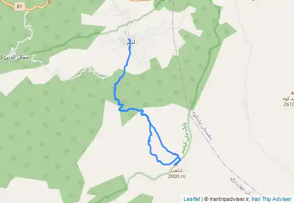 ترک جی پی اس قله شاهدژ from Langar