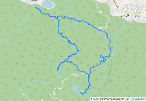 ترک جی پی اس ملا کلا، آبشار کیامید، جنگل ممرز، دریاچه ارواح