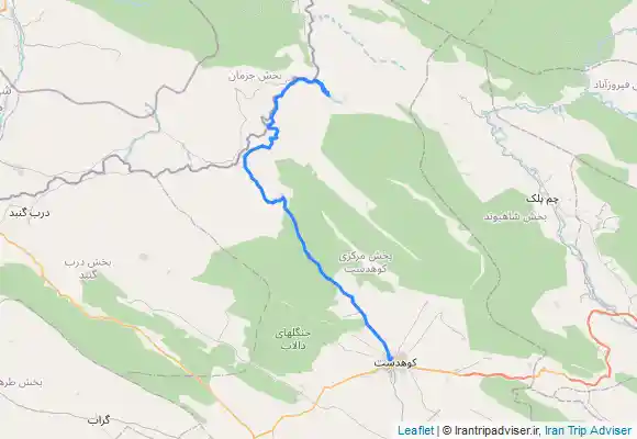 ترک جی پی اس دره شيرز از كوهدشت