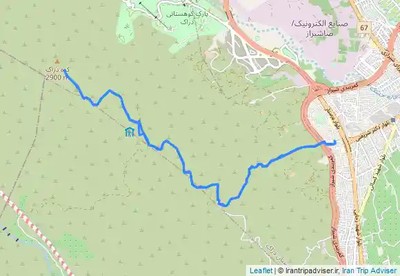 ترک جی پی اس قله دراک .. از مسیر دره عسکری و پناهگاه غدیریه .. مسیر شماره یک قله دراک