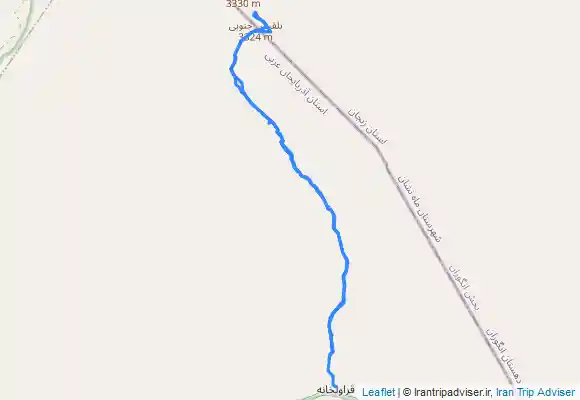 ترک جی پی اس Belgheys Summit from Qarāvol Khāneh-ye Tāzeh Kand