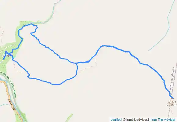 ترک جی پی اس قله ورجین از روستای کلوگان