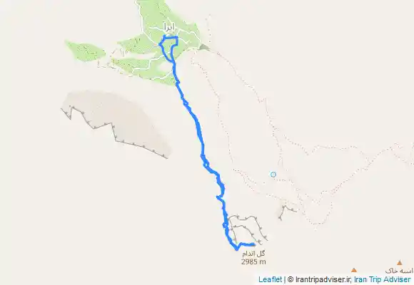 ترک جی پی اس صعود به قله گل اندام از روستاى ايرا (جاده هراز)