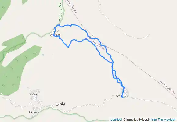 ترک جی پی اس قله شاهدژ from Mīr Afẕal