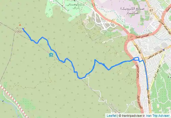 ترک جی پی اس قله دراک از دره موسوی