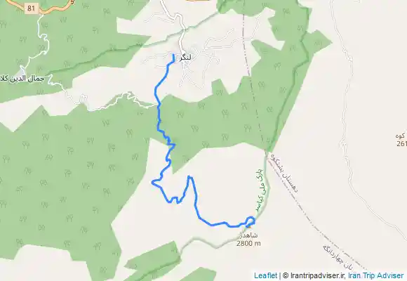 ترک جی پی اس Langar - قله شاهدژ