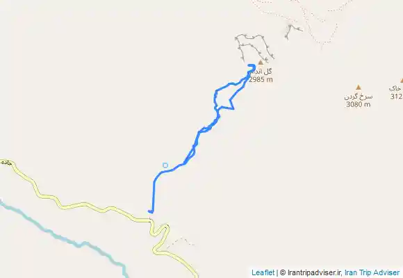 ترک جی پی اس قله گل اندام