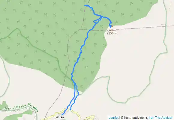 ترک جی پی اس قله چرمکش و بزبره لوشان