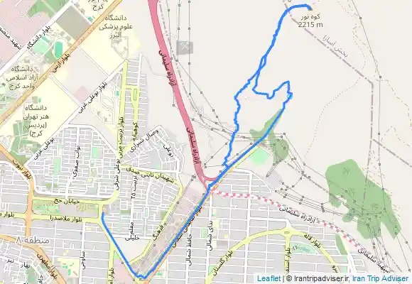 ترک جی پی اس قله بیجی کوه