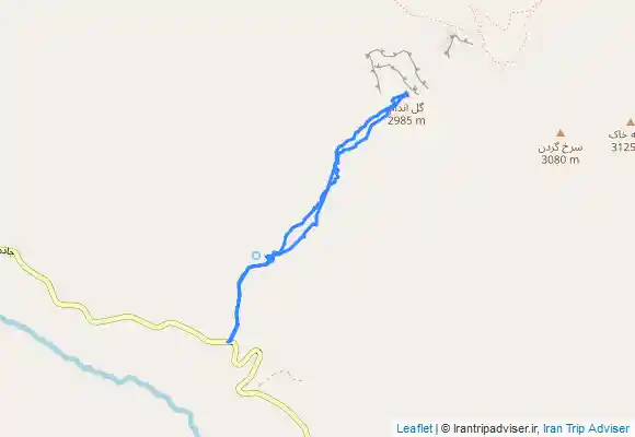 ترک جی پی اس قله گل اندام from Lāsem