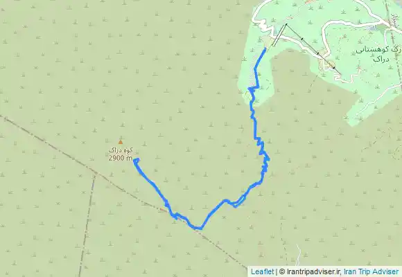 ترک جی پی اس قله دراک از مسیر پارک کوهستانی دراک