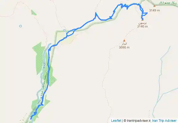 ترک جی پی اس روستای افجه - دشت هویج - قله پرسون