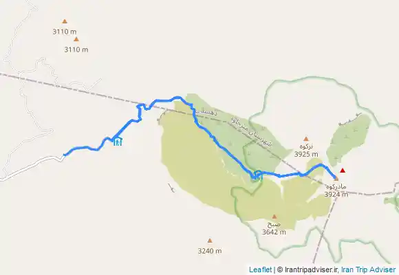 ترک جی پی اس قله تفتان