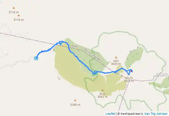 ترک جی پی اس صعود قله تفتان