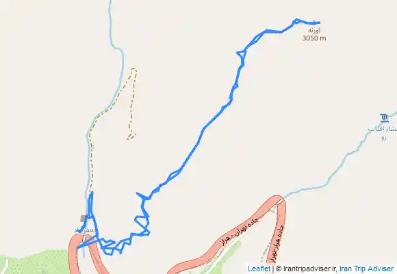 ترک جی پی اس قله عقاب از مبارک اباد آبعلی اسفند