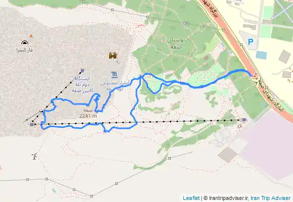 ترک جی پی اس صفه مرعشی تله کابین