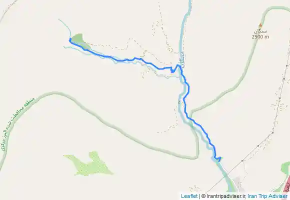 ترک جی پی اس آبشار سنگان به امامزاده قاسم سنگان