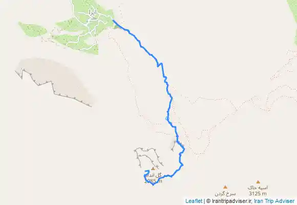 ترک جی پی اس قله گل اندام