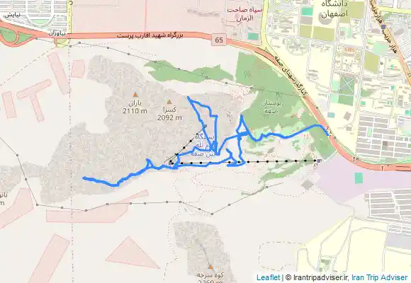ترک جی پی اس قله کبوتر ،صفه،کاپرا