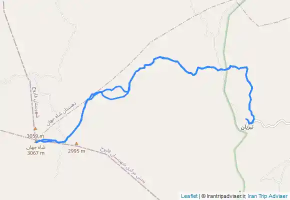 ترک جی پی اس قله شاه جهان سیمرغ خراسان شمالی