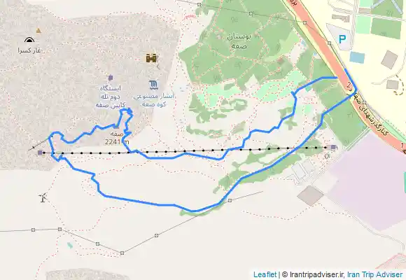 ترک جی پی اس صفه مسیر تخت سلیمان