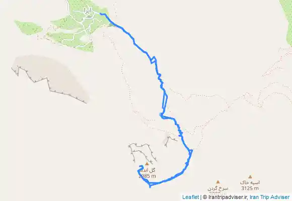 ترک جی پی اس قله گل اندام