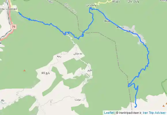 ترک جی پی اس سنگده تلارسربند- جنگل راش